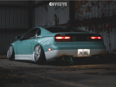 1995 Nissan 300ZX with 18x10 -4 326 Power Yabaking Ghost and