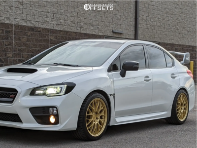 2015 Subaru WRX STI with 18x8.5 35 Motegi MR153 and 255/35R18