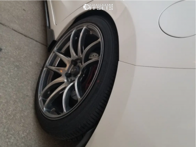 2014 Mazda 3 with 18x8.5 35 Vors Tr4 and 225/40R18 Yokohama Advan