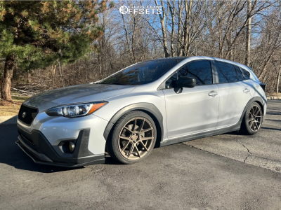 2021 Subaru Crosstrek with 18x8.5 35 AVID1 SL02 and 225/40R18