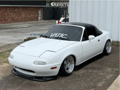 1990 Mazda Miata with 15x8 20 Aodhan Ah03 and 175/50R15 Accelera