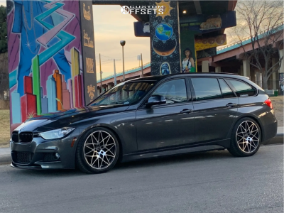 2015 BMW 328d XDrive with 19x8.5 33 Alzor Style 758 and 235/40R19