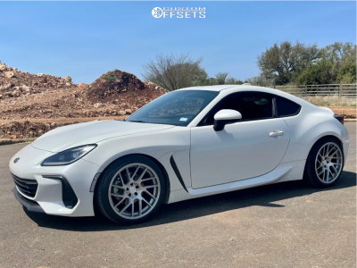 2022 Subaru BRZ with 18x9.5 35 Anovia Elder and 255/35R18 Michelin