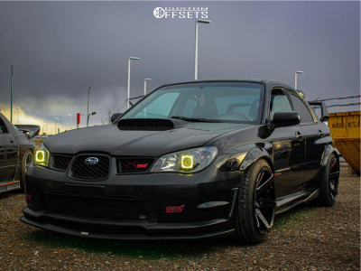 wrx mk−s 2007 Subaru Impreza with 18x10.5 5 Cosmis Racing S1 and 235