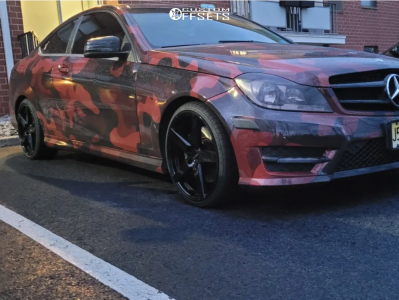 2013 Mercedes-Benz C350 - 18x8 38mm - Ravetti M13 - Stock Suspension - 215/35R18