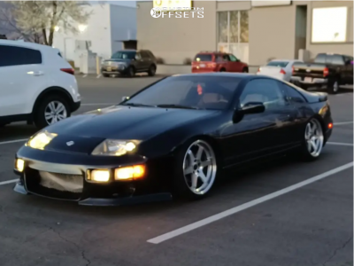 1990 Nissan 300ZX with 18x9.5 35 Vors Tr37 and 225/40R18 Vercelli