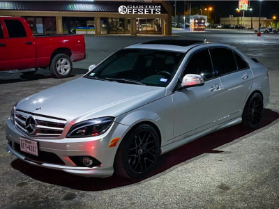 2009 Mercedes-Benz C350 - 18x8.5 35mm - Curva C300 - Lowering Springs - 225/40R18