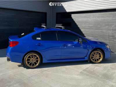 2019 Subaru WRX with 18x9.5 35 Option Lab R716 and 255/35R18 Toyo