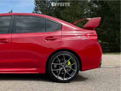 2021 Subaru WRX STI with 19x8.5 45.0012 BBS SR and 245/35R19