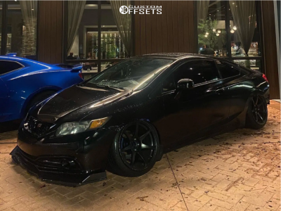 2012 Honda Civic Si - 18x9.5 10mm - MB Wheels Battles - Coilovers - 225/40R18