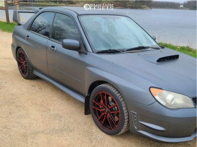 2006 Subaru Impreza with 18x8 43 Konig Myth and 245/40R18