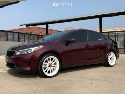 2017 Kia Forte with 18x8.5 35 Aodhan Ah07 and 215/40R18 Vercelli