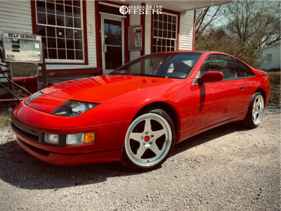 1990 Nissan 300ZX with 18x9 35 Kansei Knp and 225/40R18 Michelin