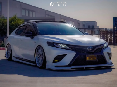 2019 Toyota Camry with 20x9 29 Work VS XX and 225/35R20 Falken