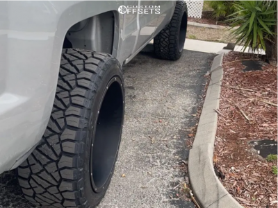 2017 Chevrolet Silverado 1500 with 22x12 -51 Vision Rocker and 285 ...