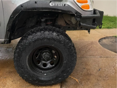 2002 Toyota Sequoia with 17x9 Flat Black Pro Comp Series 97 Wheels, 35/12.5R17 Vercelli Terreno M/t tires, and Suspension Lift 4.5" Tuff Country.