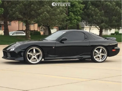 1994 Mazda RX-7 with 19x9.5 14 Axis Shine and 235/35R19 Falken Azenis ...