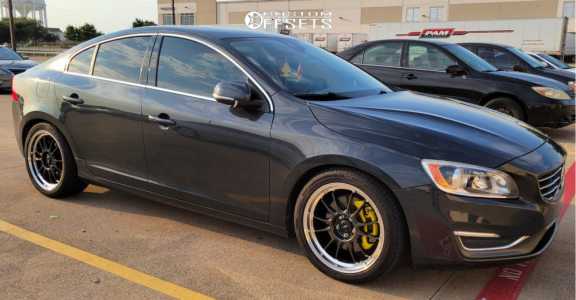 S60 2014 Volvo S60 with 18x8.5 43 Konig Hypergram and 245/40R18