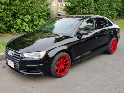 2016 Audi A3 Quattro with 18x8.5 35 XXR 567 and 225/40R18 Vercelli