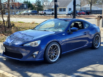 2014 Scion FR-S - 18x8.5 35mm - Aodhan Ds02 - Lowering Springs - 245/40R18