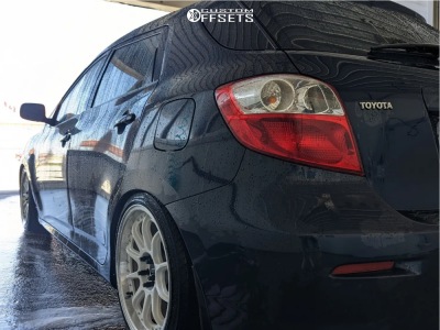 2009 Toyota Matrix with 18x8.5 30 ESR Cs12 and 245/40R18 Mazzini Eco ...