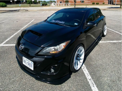 2013 Mazda 3 with 18x9.5 29.9999 Motegi MR154 and 225/40R18
