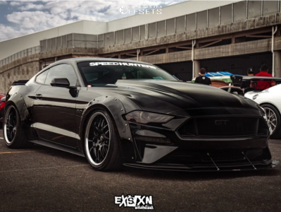 2018 Ford Mustang with 20x9 13 XXR 526 and 255/35R20 Nitto Nt555 G2 and