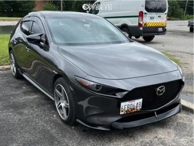 2022 Mazda 3 - 18x8.5 35mm - Anovia Carrier - Stock Suspension - 225/45R18