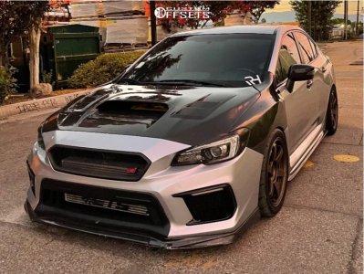 2020 Subaru WRX STI with 18x9.5 38 Volk Te37 Saga and 265/35R18