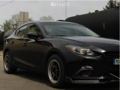 2015 Mazda 3 with 16x8 38 Konig Hypergram and 205/60R16 Cooper Cs5