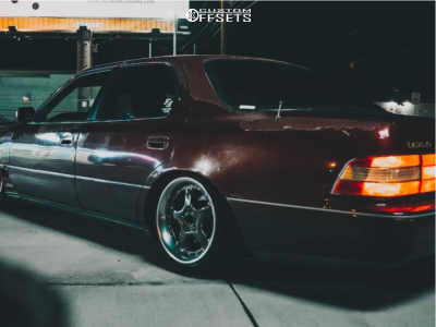 1990 Lexus LS400 with 17x8 45 BBS Moda M2 and 205/45R17 Laufenn S