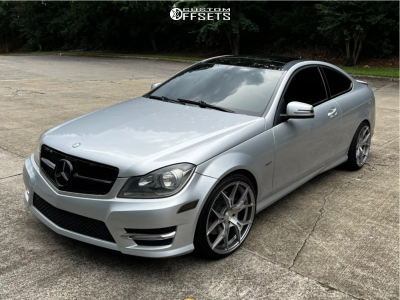 2012 Mercedes-Benz C350 - 19x8.5 25mm - Rohana Rfx5 - Stock Suspension - 225/35R19