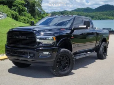 2019 Ram 2500 with 20x10 -19 TIS 560B and 35/12.5R20 Nitto Ridge ...