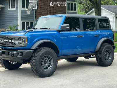 2022 Ford Bronco Badlands - 17x8.5 0mm - Method Mr704 - Suspension Lift 3" - 315/70R17
