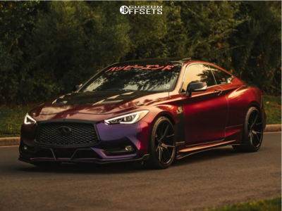 2018 INFINITI Q60 Luxe - 20x10.5 25mm - Verde Axis - Lowering Springs - 285/30R20