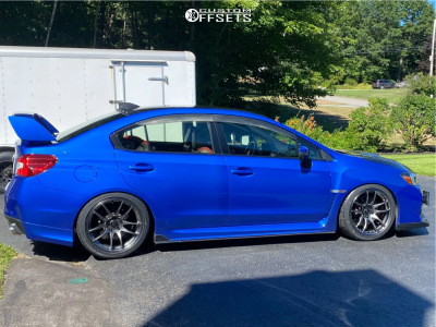 2017 Subaru WRX STI with 18x9.5 35 Vors Tr4 and 245/40R18 Kenda Kaiser