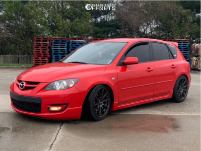 2008 Mazda 3 with 18x8 42 XXR 527 and 225/40R18 Nitto Motivo and
