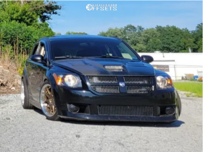 2008 Dodge Caliber with 18x9.5 22 Aodhan Ds02 and 245/40R18 General G ...