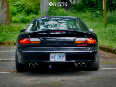 a.kamome ① 1999 Chevrolet Camaro with 17x9.5 12 Kansei Knp and 255
