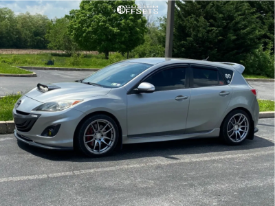 2011 Mazda 3 with 18x8.5 35 AVID1 Av32 and 225/40R18 Vercelli