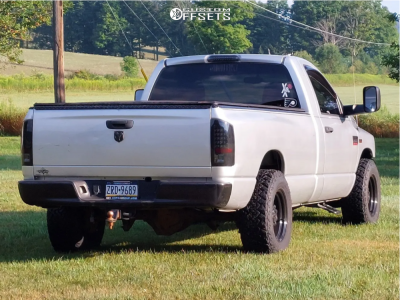 2009 Dodge Ram 2500 with 17x9 -12 Vision D Window and 285/70R17 Venom ...