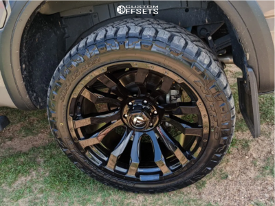 2021 Nissan Titan with 22x10 -18 Fuel Blitz and 285/45R22 Nitto Ridge ...