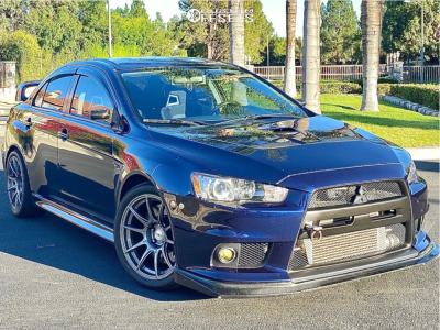 2013 Mitsubishi Lancer with 18x9.5 22 SSR Gtx01 and 265