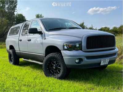 2003 Dodge Ram 1500 - 17x9 -12mm - Rev Offroad 885 - Leveling Kit - 33x12.5