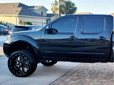 2019 Nissan Frontier with 22x10 -18 Ballistic Rage and 285/45R22 Nitto ...