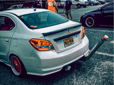 2019 Mitsubishi Mirage G4 with 16x8 35 BBS Rs and 195/40R16 Waterfall ...
