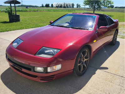 1990 Nissan 300ZX with 18x8.5 35 AVID1 Av26 and 245/35R18