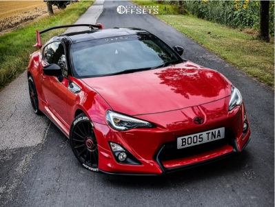 2016 Toyota 86 with 18x8 35 OZ Racing Superturismo Gt and 235