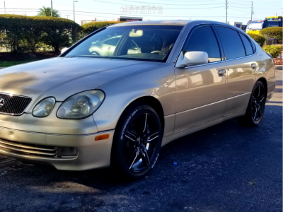 1998 Lexus GS300 Base - 18x8.5 35mm - RTX R-Spec Zenith - Stock Suspension - 235/45R18