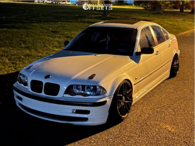 1999 BMW 328i Base - 17x8 35mm - Platinum Retribution - Coilovers - 205/40R17